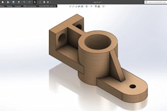 design precision mechanical parts and brackets in solidworks