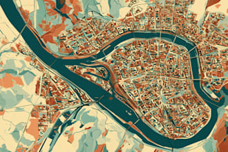 design a custom city map, wall poster, any city, any color