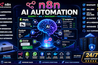 n8n shopify jarvis ai ghl lead generation facebook ads whatsapp mac mini bot vps