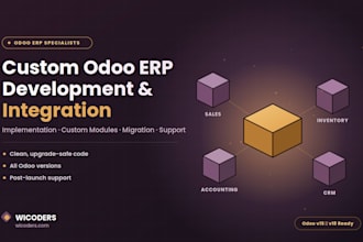 develop, customize and migrate your odoo erp system
