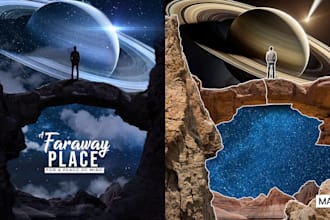 create cinematic matte painting, surreal concept art, and photo manipulation
