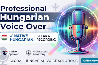 record a professional hungarian voice over