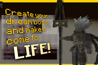 make you a premium and HD minecraft bedrock soulslike boss