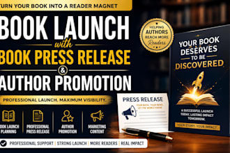 launch your book with author promotion book press release