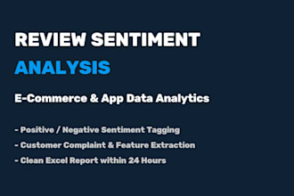 do app and ecommerce product review sentiment analysis in excel