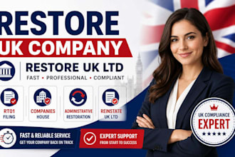 restore UK company, restore UK ltd and rt01 filing service