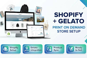 set up your shopify print on demand store with gelato