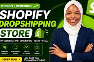build shopify store design redesign shopify website shopify dropshipping store