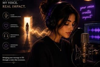 deliver a studio quality female voice that leaves a lasting impression
