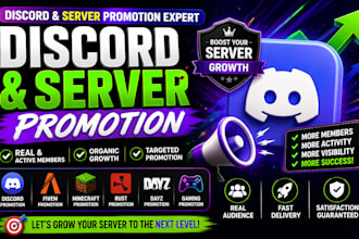 discord server promotion, fivem server, dayz, rust, rp, minecraft promotion