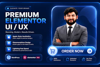 build a premium apple style elementor pro landing page