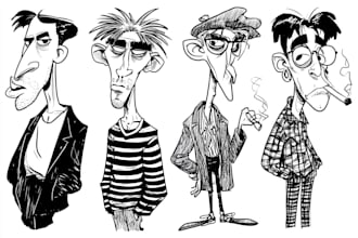draw a caricature, cartoon caricatures