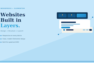 create a responsive wordpress website with elementor