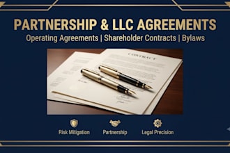draft legally binding business partnership and company agreement