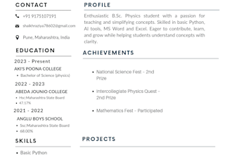 design a professional ats friendly resume and CV in canva