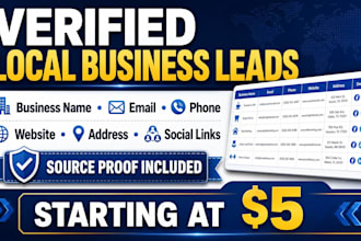 collect verified business leads with full contact details