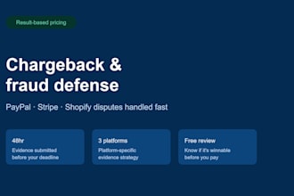win paypal, stripe and shopify chargeback disputes fast to recover lost revenue