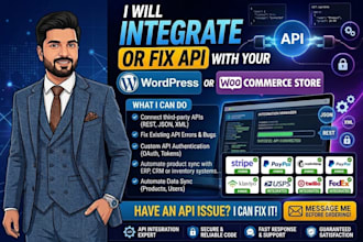 do any API integration with wordpress