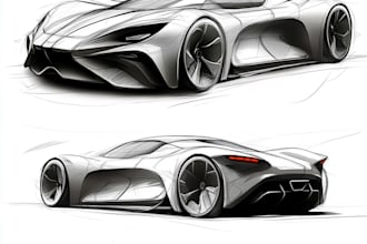 design and sketch the car or vehicle you want
