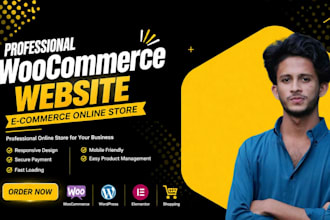 build a wordpress woocommerce e commerce website or online store