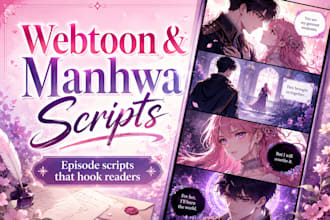 write your webtoon or manhwa script episode