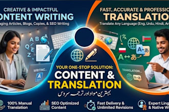 do professional english to urdu and urdu to english translation