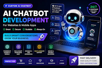 develop a custom ai chatbot for your website and app