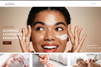 design beauty salon website, hair salon, nail salon  eyelash extension website