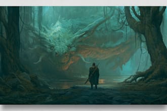 draw fantasy custom illustration