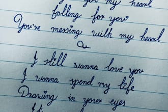 write custom handwritten notes, letters, and cursive text