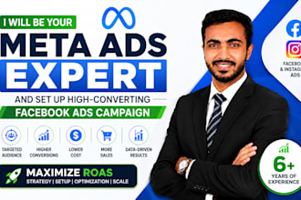 be your meta ads expert and set up a high converting facebook ads campaign