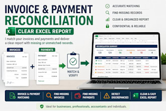 reconcile invoices and payments in excel