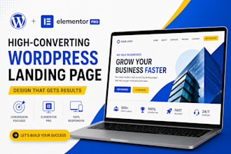 create a high converting wordpress landing page with elementor pro