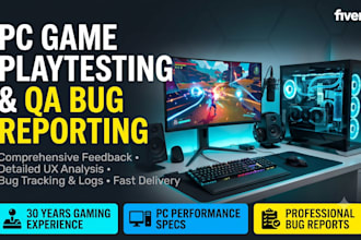 test your game on pc