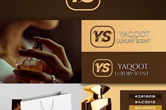 do art direction for luxury brand moodboard and logo design