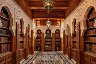 create luxury moroccan architecture ai art