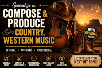 compose and produce country, western music