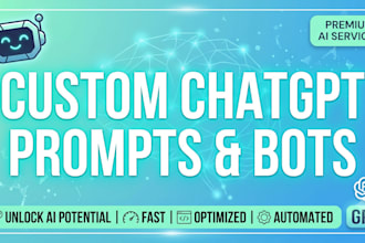 build custom chatgpt and ai bot solutions