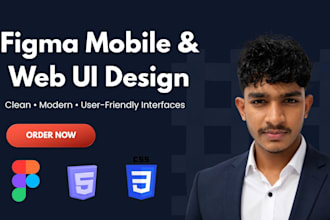 design a modern website UI in figma