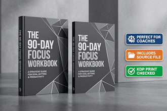 design a corporate productivity workbook cover for business coaches
