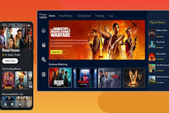 build branded ott platform, vod app, video streaming player with admin panel