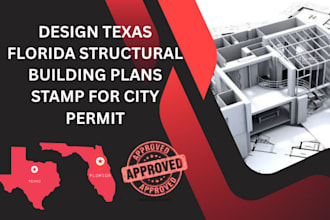 design texas florida structural building plans stamp for city permit