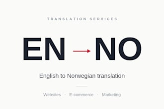 translate marketing content into natural norwegian