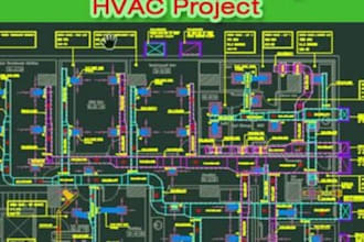 provide hvac manual jds design, cooling heating load calculation and duct layout