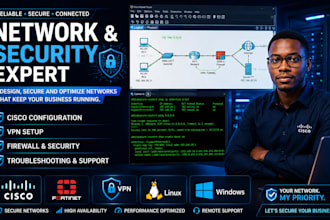 do network configuration, cisco, VPN, and cybersecurity