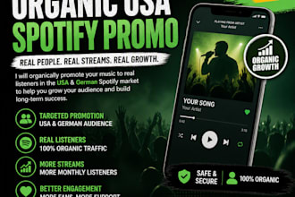 do organic USA spotify music promotion, german spotify promo to growth audience