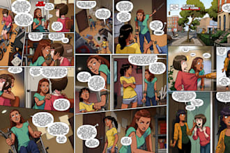 comic book comics manga comic artist character design comic page anime comic art