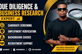prepare business due diligence report for investors and acquisitions