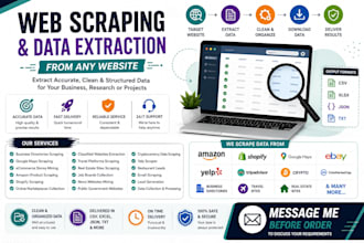 build custom web scraping and data collection solutions
