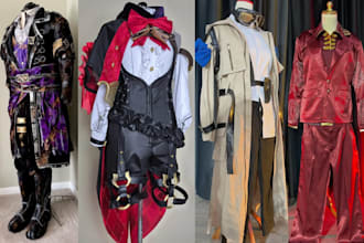 sew commission costume cosplay custom fabric cosplay sewing anime costume design